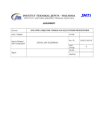 Maktab koperasi malaysia petaling jaya, selangor. Frontpage Worksheet Jmti