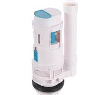 uxcell Valvole di scarico per WC, valvola di scarico doppia da 5 cm,  pulsante diviso, valvola di riempimento inferiore del WC, parti di ricambio  ...