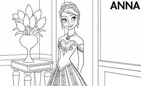Are there any printable characters from disney frozen? Get This Free Coloring Pages Of Princess Anna From Disney Frozen 11741