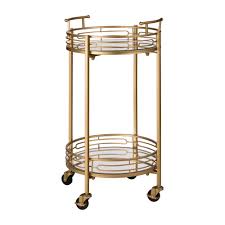 Safavieh ignatius bar cart, gold, mirror top by safavieh (5) $315. Glitzhome Deluxe Metal Round Mirrored Bar Cart Gold 27 In Fred Meyer
