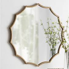 Anner Scalloped Modern Contemporary Beveled Accent Mirror In 2020 Accent Mirrors Home Accents Modern Contemporary