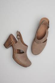Riley Taupe Milled Nubuck Leather Comfortable Work Shoes Women Shoes Closed Toe Sandals