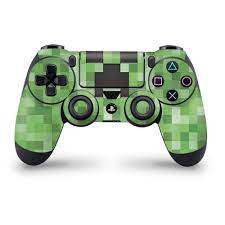Pixel Creeper Ps4 Controller Skin Minecraft Inspired Pixel Art Ps4 Controller Skin Ps4 Controller Ps4