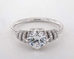 62006w14 Danhov Couture Diamond Wrap Single Shank Engagement Ring 14k White Go Classic Engagement Rings Marquise Engagement Ring Set Engagement Ring Styles