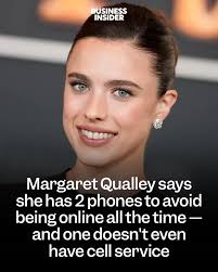 Margaret Qualley says she uses two phones to avoid being online all day.  The actor uses one phone for essentials — Uber, texting, and Maps — and has  another phone for social