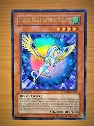 yugioh Crystal Beast Sapphire Pegasus FOTB-EN007 1st Edition Ultra Rare  NearMint | eBay