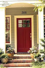 Go Bold Or Go Home Show Your True Colors Pretty Handy Girl Exterior House Colors House Colors Red Front Door