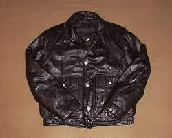 Kale Leather Jacket Police Size Large Motorcycle Rare Vg Condition Warm Chicago Leather Jacket Jackets Faux Leather Jackets