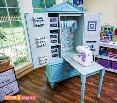 Hideaway Sewing Table Craft Armoire Craft Room Storage Craft Room