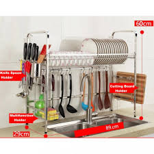Fiszkoteka, your checked malaysian english dictionary! Hk151 304 Stainless Steel 1 Tier Bowl Dish Rack Rak Pinggan Mangkuk