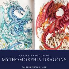 See more ideas about coloring pages, coloring books, coloring book art. Claire S Colouring Mythomorphia Dragons Colour With Claire