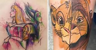 If you love floral tattoos and disney tattoos, this look is perfect for you. The Most Popular Disney Tattoos In The World