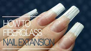 How To Do Fiberglass Nails Gel Nail Extension Tutorial Step By Step Youtube Fiberglass Nails Gel Nail Extensions Gel Nail Extension