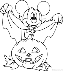 Sep 15, 2016 · printable mickey mouse and a pumpkin disney halloween coloring page. Mickey Vampire With A Pumpkin Coloring Page Coloringall