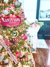 These candy themed classroom decorations will add tasty fun to your classroom theme. Candy Cane Themed Christmas Tree Tatertots And Jello