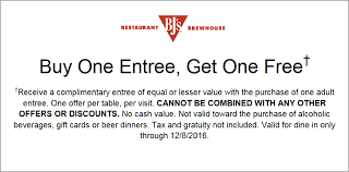 Receive free same day grocery delivery with orders $35+ from bj's with code. Pinned December 6th Second Entree Free At Bjsrestaurant Brewhouse Thecouponsapp Restaurant Coupons Bjs Restaurant Shopping Coupons