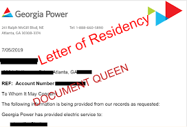 Proof Of Residency Editing Service Bank Statement Lettering