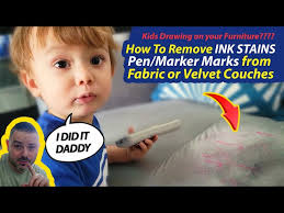 How to remove INK PEN MARKS from Couch