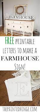 Free Printable Letters To Make A Farmhouse Sign Diy Signs Free Printable Letters Diy Home Decor