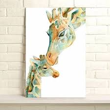 Take this piece for example: Meiyuan Creative Giraffe Canvas Art Print Oil Painting Office Living Room Bedroom Decor Wall Stickers Murals Giraffe Things