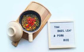 Maybe you would like to learn more about one of these? My Best Healthy Recipe Thai Basil Leaf Pork Rice Jasmine Chan Healthxchange