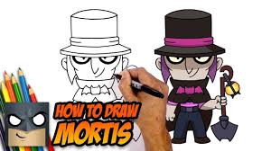 Приветствую тебя на моем канале под названием gerdy! How To Draw Mortis Brawl Stars Step By Step Tutorial Youtube Cartooning 4 Kids Drawings Chibi Drawings