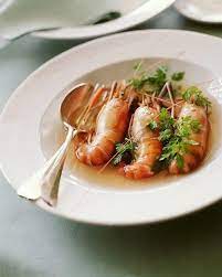 Head On Shrimp In Tomato Chervil Broth Recipe Recipe Shrimp Recipes Healthy Seafood Recipes Healthy Herb Recipes
