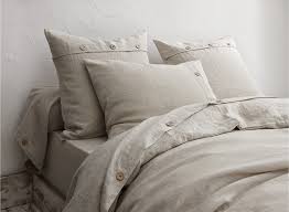Drap housse (970) drap housse grand bonnet (96) drap plat (214) taie d'oreiller, de groupon goods global gmbh parure de lit composée de housse, drap et 2 taies d'oreiller en lot de 2 : Taie D Oreiller Lin Naturel Taille 63x63cm 50x70cm