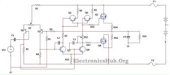 The schematic for this 100 watt audio amplifier has a few stages. Mosfet Power Amplifier Circuit Principle