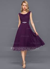 Us 87 00 A Line Cowl Neck Knee Length Chiffon Cocktail Dress With Beading Sequins Jj S House Chiffon Cocktail Dress Summer Cocktail Dress Cocktail Dress