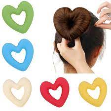 Echo-beauty Hair Bun Maker for GirlsKidsWomen Heart Shape Sponge Bun  Maker Magic Foam Sponge Hair Beauty Styling Tool - AliExpress