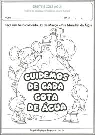 Essa atividade que pode ser colorida coletivamente, como os amigos ou com a família. Dia Da Agua Para Colorir Atividades Para Educacao Infantil