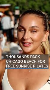 A free sunrise pilates class has been drawing thousands of people to a  beach in Chicago every week., Founded by 25-year-old Olivia Santelli, Rise  Pilates Club aims to make wellness more accessible to ...