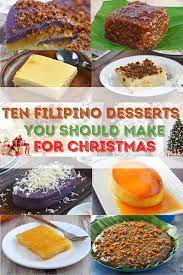 From cassava cake, sapin sapin to leche flan, you'll find a sweet treat for everyone! Ten Filipino Desserts You Should Make For Christmas Kawaling Pinoy