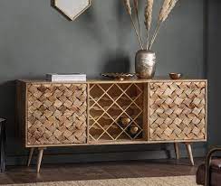 gallery direct tuscany burnt wax 2 door sideboard with wine rack wine rack sideboard contemporary sideboard sideboard with wine rack