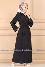 Modaselvim Ferace Kollari Tas Detayli Ferace Pd1006 Laci Dresses Fashion High Neck Dress