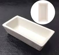 BQLZR 3.15x1.57x0.71inch 50ml Rectangle Alumina Aluminum Oxide Ceramic  Crucible Boat Shelf Holder 1700¡æ for Tube Muffle Furnaces
