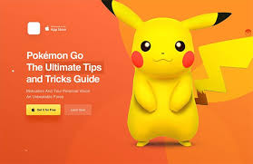 Landing Page For Pokemon Go App In 2020 Pokemon Fun Website Design Pokemon App