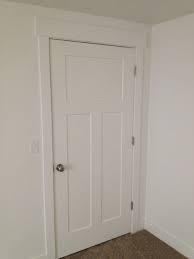 3 panel shaker style interior doors. Primed White Interior 3 Panel Craftsman Shaker Style Interior Door In 1015 Ksr Door And Mill Comany