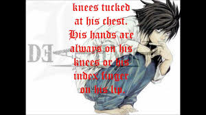 L lawliet, known mononymously as l, is a fictional character in the manga series death note, created by tsugumi ohba and takeshi obata. How To Act Like L Lawliet From Death Note With Pictures