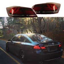 Taillight For Honda Accord Sedan 2013 2015 4 Door Led Brake Red Lens Custom Honda Accord Honda Accord Custom 2015 Honda Accord Sedan
