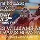 Live Music Lineup: Meg Williams and Travis Bowlin