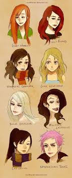 The Women Of The Harry Potter Book Series Ginny Weasley Lily Evans Hermione Granger Luna Lovegood Harry Potter Girl Harry Potter Art Harry Potter Fan Art