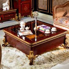 Unfinished medium square wood coffee table with shelf. Yb63 Luxury Royal Antique Solid Wood Coffee Tables Baroque Style Luxury Coffee Table Italian Gold Leaf Furniture Buy Italian Gold Leaf Solid Wood Antique Table Solid Wood Square Coffee Tables Square Wood Coffee Table