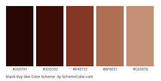 black guy skin color scheme brown schemecolor com