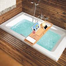 42 Home Products On Amazon That Look Crazy Expensive But Aren T Bathtub Caddy Bath Tray Tub Tray
