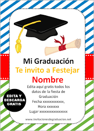 Check spelling or type a new query. Las Mejores Invitaciones De Graduacion Secundaria Para Editar Gratis