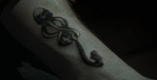 The Dark Mark Given By Voldemort To His Death Eaters Is A Skull With A Snake Tongue Slytherin Aesthetic Dark Green Aesthetic Slytherin