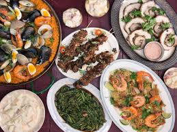 There are many advantages to piling food onto platters and into big bowls. A Filipino Feast Fit For Your Whole Family