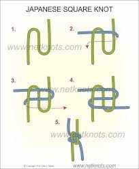 Japanese Square Knot How To Tie A Japanese Square Knot Square Knot Rope Knots Knots